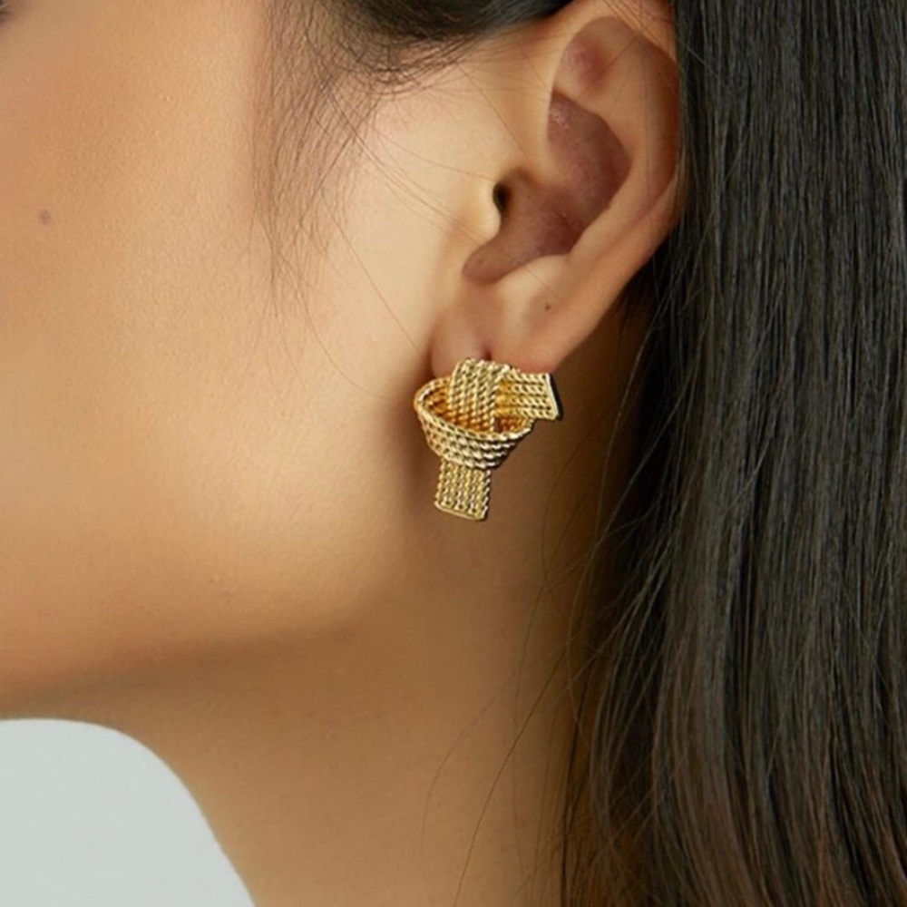 Unique & Stylish Tie Knot Earrings Accessories Jewelry